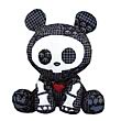 Skelanimals Dead in Plaid ChungKee (Panda) Plush